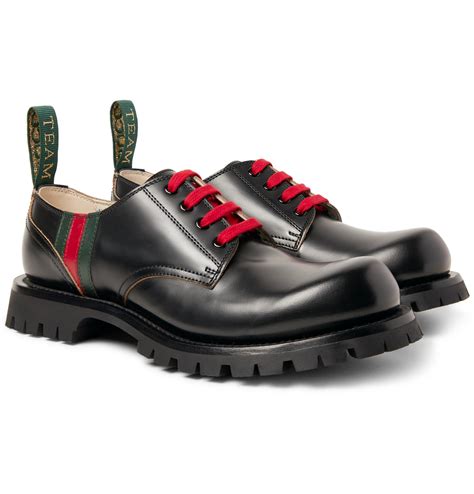 gucci leather derby shoes|Gucci Shoes for Men .